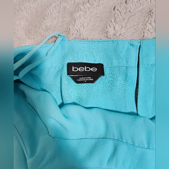 Bebe Turquoise Blue Cami Romper Small - Picture 7 of 10